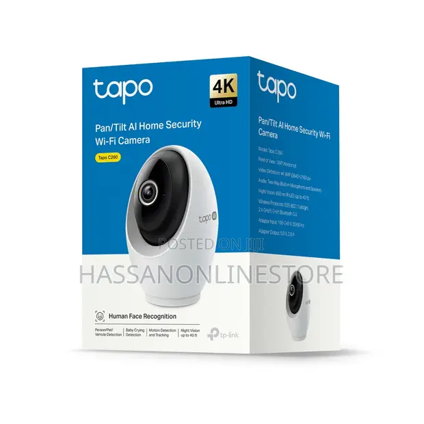 TP-Link Tapo C260 4K Pan/Tilt Wi-Fi Security Camera - 1