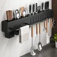 Kitchen Wall Mounted Utensil Rack - 2