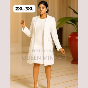 2pc Cotton Dress Suit - Multicolour