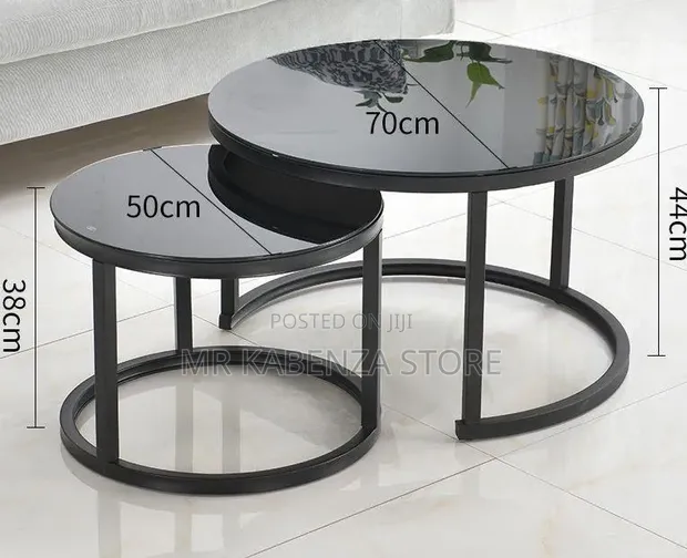 Modern Gold Coffee Table Set - 1