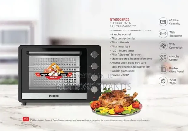 Nikai Oven 65 Liters 2200W - 1
