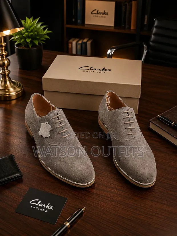 Viatu vya Wanaume Clarks Moccasins - Ngozi, Vipya Kabisa - 1