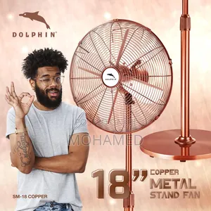 Dolphin 18" Copper Metal Stand Fan