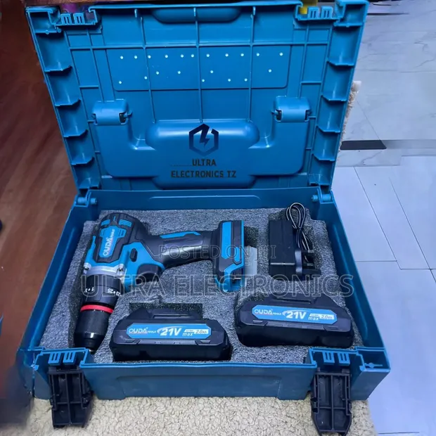 21V Cordless Rechargeable Drill Set - 1