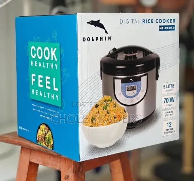 Dolphin 5-Litre Digital Electric Rice Cooker (700W) - 1