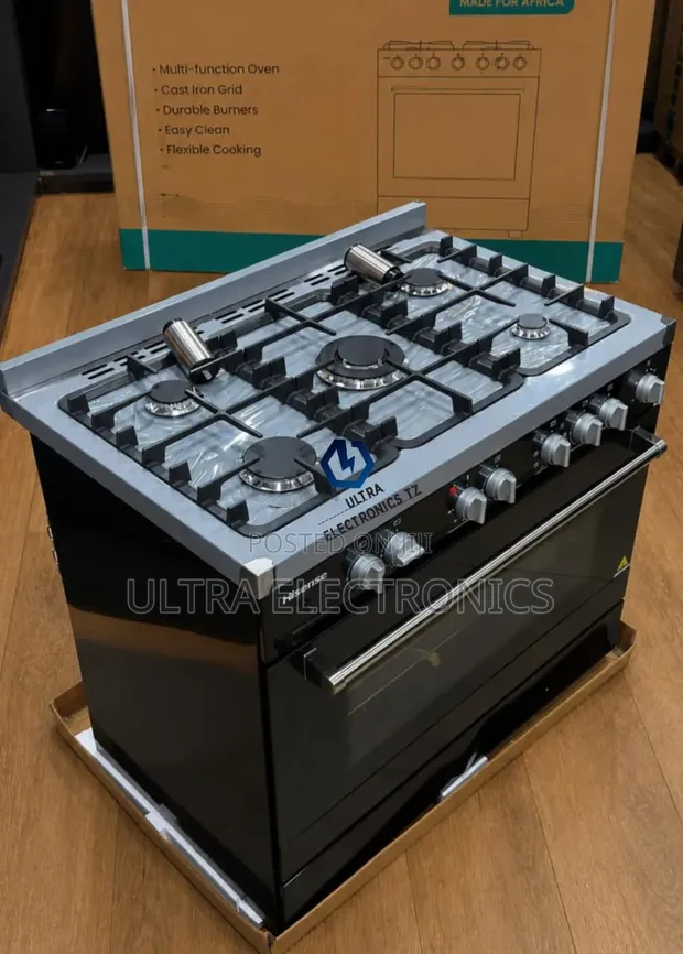 Hisense 5-Burner Full Gas Cooker with Electric Oven (60x90cm) - 1
