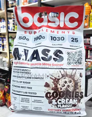 Basic Supplements Mass Gainer - Cookies & Cream 6.8kg