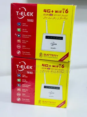 T-Elek TR102 4G LTE Wi-Fi 6 Router with 5000mAh Battery