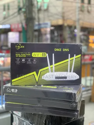 T-Elek Dual-Function 4G/5G LTE Router with Wi-Fi 6