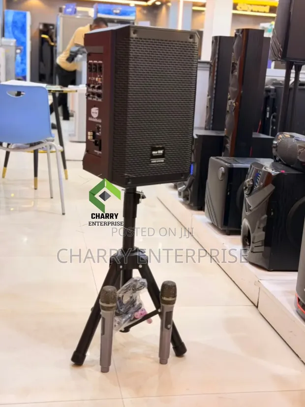 Mr Uk T802 Professional Bluetooth Speaker with 2 Mics & Stand - 1