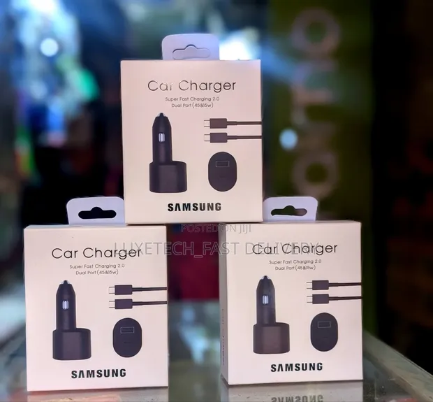 Samsung 45W + 15W Super Fast Dual Port Car Charger - 1