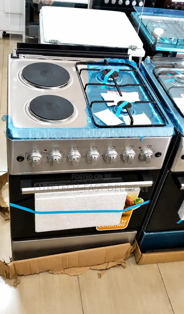 Westpoint Cooker 60x60cm: Plate 2 za Umeme, Burner 2 za Gesi, Oven ya Umeme - 1