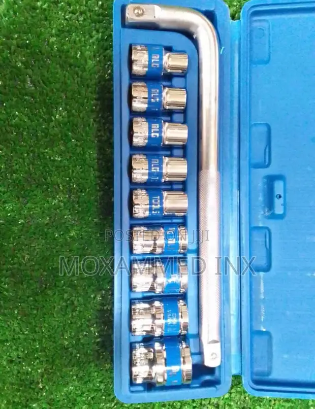MLG Tools 10-Piece Box Spanner Socket Wrench Set 8-24mm - 1