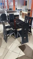 Dining Table with 6 Leather Chairs - 2