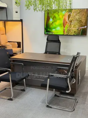 Zuo Modern Corner Office Chair and Table Set