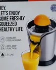 Geepas GCJ46013UK Juicer ya Matunda ya Mchuzi na Koti la Chuma cha pua - 2