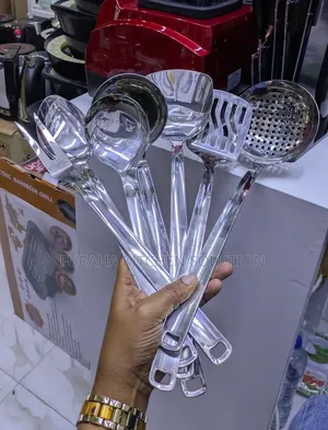 Royalty Stainless Steel Cooking Spoon Set (6 Pcs)