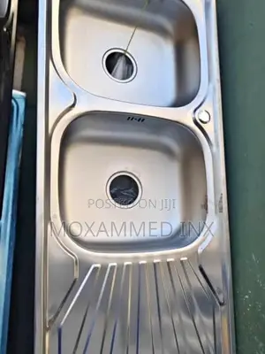 Stainless Steel Kitchen Sink - Double Bowl, Single Drainer