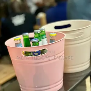 Generic Pastel Metal Ice Buckets 4 in 1