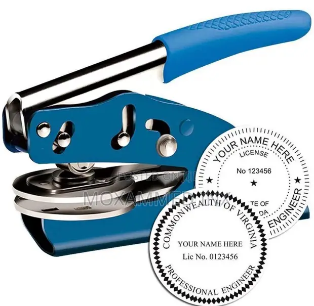 Handheld Emboss Seal Press - Brand New - 1