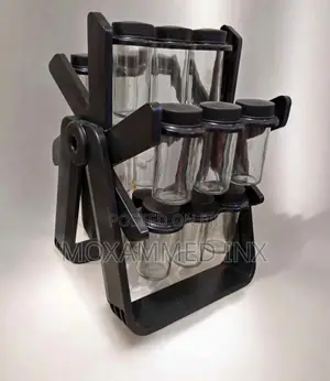 360-Degree Rotating Spice Rack Organizer (Holds 18 Jars)