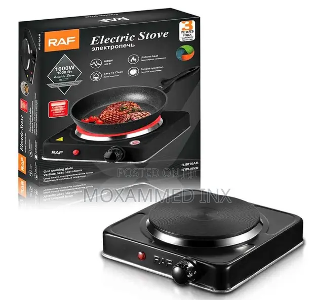 Raf Electric Stove R.8010AB Portable Single-Burner Hot Plate - 1
