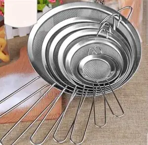 Stainless Steel Fine Mesh Kitchen Strainer Set of 6