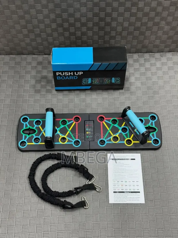 Push Up Board with Resistance Bands - 1