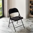 Zak Foldable Chair - Black Metal - 2