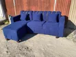 L Shape Sofa - Used, Blue - 1