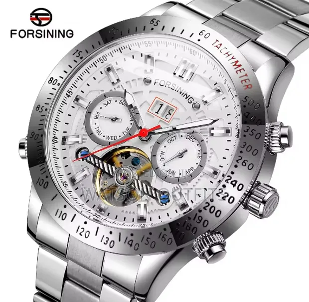 Forsining Men's Automatic Watch - Genuine Leather - 1