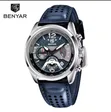 BENYAR Men's Genuine Leather Watch - Brand New - 5