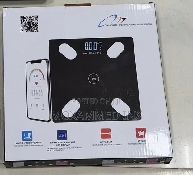 Smart Bluetooth Digital Bathroom Scale with Body Composition Analysis - 1