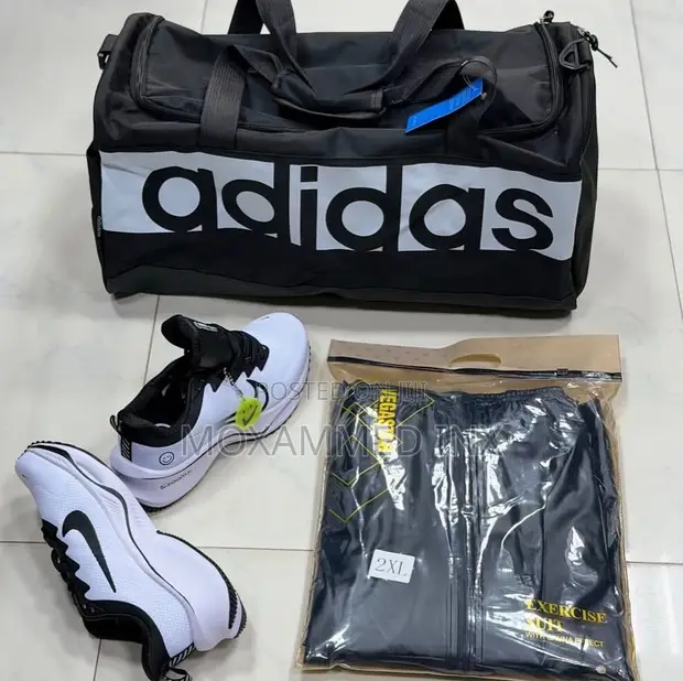 Fitness Gear Package: Sauna Suit, Shoes, Gym Bag - 1