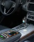 Porodo Voltrush Multi-Port USB Car Charger with TFT Display - 4