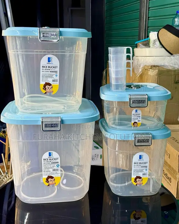 Royalty Rice Bucket (Nafaka Storage) - 4pcs Set - 1