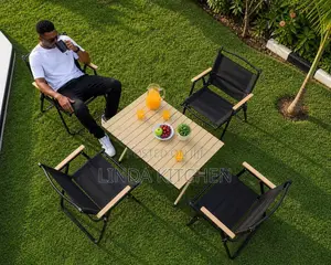 Folding Camping Set (4 Chairs, 1 Table)