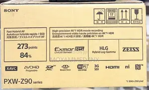 Sony PXW-Z90 Series 4K Camcorder