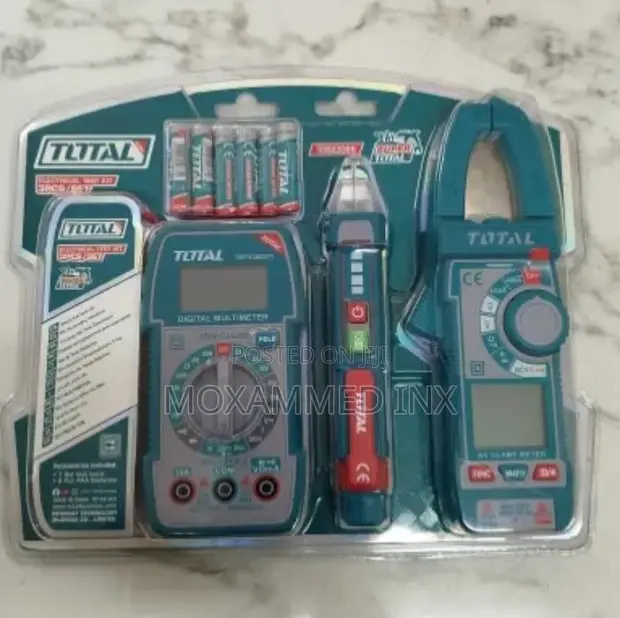 Total Tools 3-Piece Electrical Test Kit with Multimeter - 1