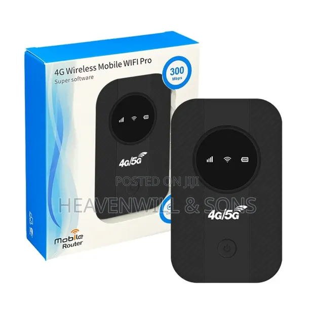 Universal 4G Pocket WiFi Router - 300Mbps, 10 Users, 10-Hour Battery - 1