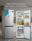 Friji la Midea L177 (Chini Freezer, Fedha) - 1