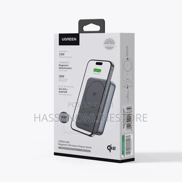 Ugreen 10000mAh 30W Qi2 Magnetic Power Bank - PB761 - 1