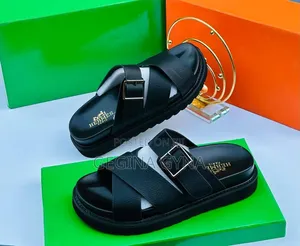 Sandali za Ngozi za Hermes za Rangi Nyingi - Mpya Kabisa