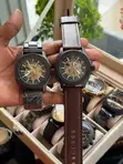 Fossil Watch Ya Wanaume Chuma na Mkanda wa Ngozi - 1