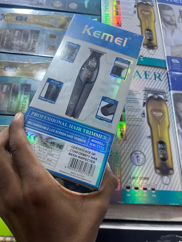 Kemei KM-1772 Hair Trimmer with LCD Display - 1