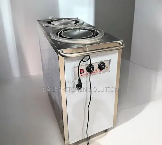 Double Head Commercial Plate Warmer Cart - 1