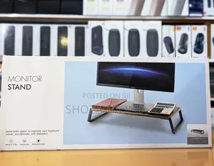 Monitor Stand - Wood & Steel
