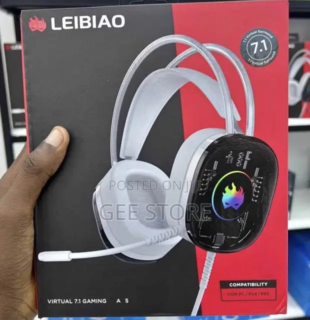 Leibao L001 Virtual 7.1 Gaming Headset with RGB Lighting - 1