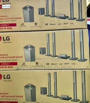 LG Home Theater System LHD657 - 1000W, Bluetooth, DVD