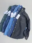 Zara Join Life Shati la Denim Lenye Mikono Mirefu - 2